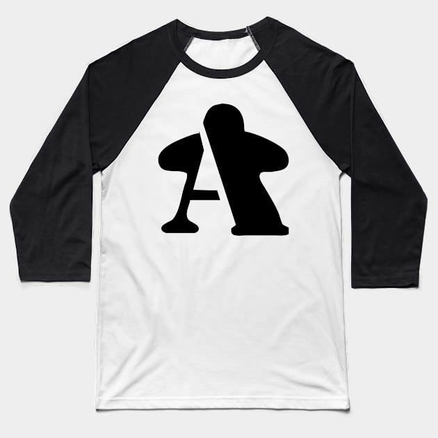 BGA Meeple Baseball T-Shirt by Board Gamers Anonymous